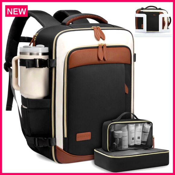 40L Travel Backpack with Packing Cubes TSA Approved Fits 17.3